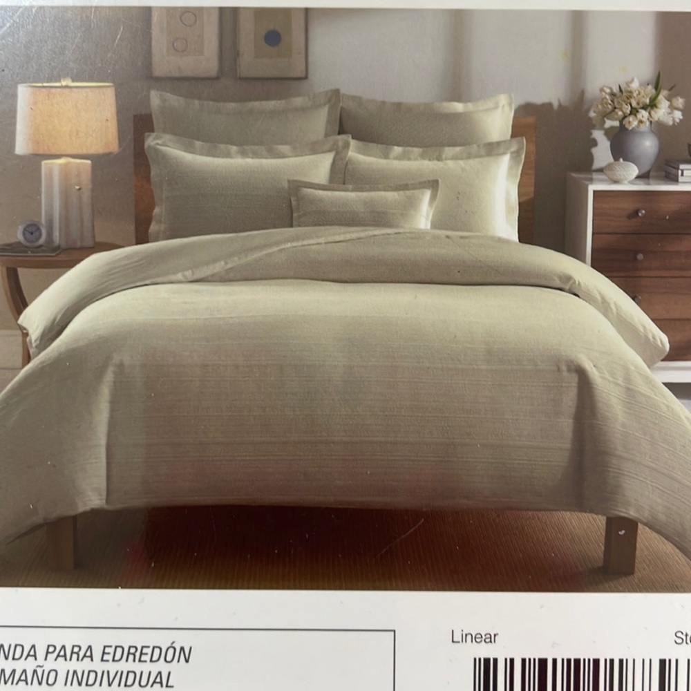 REAL SIMPLE TWIN DUVET COVER NWT